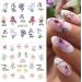 Spring Butterfly Water Transfer Nail Stickers - 12 Sheet Floral Nail Art Decals for DIY Manicure - Acrylic Nail Supplies - Buy Online on GoSupps.com