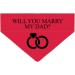 Personalized Dog Hollow - Marry My Daddy Triangular Cloth for Pets - Unique Collar Accessory - Buy Online on GoSupps.com