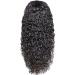 Tianbi 61 cm Curled Wig - Long Loose Lace Closure Brazilian Curly Front Wig for Black Women | Heat-Resistant Virgin Hair - Buy Online on GoSupps.com