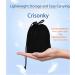 Crisonky Inflatable Camping Pillow - Ultralight Lumbar Support for Backpacking & Travel - Navy Blue - Buy Online on GoSupps.com