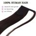 Buy Dark Brown Real Hair Clip-In Ponytail Extension - 40 cm Braid Hair Piece | Premium Quality #2-2 (80 g) - International Shipping Available - Buy Online on GoSupps.com