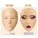 Silicone Makeup Practice Face Board for Beginners - Reusable Eyebrow Eyeliner & Foundation Training - White Skin Model - Buy Online on GoSupps.com