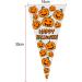 VDL Pack of 25 Halloween Sweet Cones Pumpkin themed Clear Treat Bags with Twist Ties (16x30cm) - Buy Online on GoSupps.com