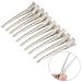 Demiawaking 10pcs Stainless Steel Hair Clips - Professional Barber Cutting Clamps for Salon Use - Buy Online on GoSupps.com