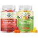 Bundle of Vitamin D3 Gummies for Daily Wellness with 2000IU per Serving Bone Muscle & Immune Support and Kids DHA Omega 3 Gummies - Fatty Acids Omega 3 6 9 for Brain Immune Strength & Vision
