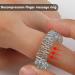 2 Magnetic Massage Hedgehog Balls & 3 Acupressure Rings - Stress Relief Yoga Balls (Silver) | International Shipping - Buy Online on GoSupps.com