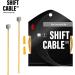 Chooee Bicycle PRO Shift Cable - Ultra Slick Derailleur Cable for Shimano/SRAM Shifter - Gold - 2x2500mm - Buy Online on GoSupps.com
