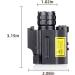 COSMOING Rail Mounted Green Laser Light Combo & 600 Lumen Strobe Pistol Flashlight - Quick Release for Pistols - Buy Online on GoSupps.com