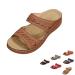 Perfectchose.com Shoes Arch Support Orthopedic Wedge Sandals 2023 Leather Orthopedic Arch Support Sandals Diabetic Walking Sandals Perfectchose Ladies Sandles Brown 36