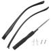 1 Pair Glasses Leg Bracket Glasses Legs Eyeglasses Parts Glasses Temple Glasses Supplies Eyeglasses Repair Kit Glasses Parts Replacement Glasses Frames Universal Tr90 Men and Women Black 14.10X0.80X0.50CM