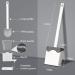 Flexer Silicone Toilet Brush and Holder - Deep Cleaning Rubber Brush for Bathroom - Gray - Buy Online on GoSupps.com