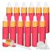 Tianzd 24 pieces 10 ml of empty chrome red drip bottle Pipette bottles with glass pipette 10 ml of glass bottle with a drip pipette with gold screw cap for essential oils perfume oil red 10 ml