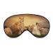 African Lions and Sunset Sleep Mask Eye Cover for Sleeping Blindfold with Adjustable Strap Blocks Light Night Travel Nap for Men Women