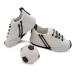 Bombasei handmade fondant decorations football & shoes in black and white with laces & seams as a detail 107g football tortendeco for birthdays & for giving away white black