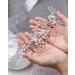 Unicra Bridal Wedding Hair Vine - Silver Crystal Headband & Flower Pearl Hair Accessories for Women & Girls - Buy Online on GoSupps.com
