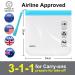 ECOHUB Airport Security Liquids Bags - 2 Pack Clear EVA Airport Travel Toiletry Bags (Blue) - Airline Approved Zip Lock Bags with Carrying Handle - Buy Online on GoSupps.com