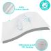 AsoHomx Waterproof Diaper Changing Pad Liners - 6PK White | Large & Soft Flannel Cotton | Reusable & Portable Baby Changing Mat - Buy Online on GoSupps.com