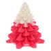 FRCOLOR 1pc Christmas Tree Candles Fireplace Decor Mini Christmas Tree Decoration Christmas Decorative Candles The Christmas Candle Aroma Candle Decor Soybean Ornaments Red Soy Wax Red 9X8.8X8.5CM