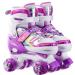 Sumeber inline skate for children adjustable size with lighting to wheels pink skate shoes for girls toddler birthday Christmas gifts m (EU 32/33/34/35) Purple