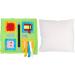 Dementia Activity Pillow Various Levels of Difficulty Motor Skills Development Zipper Multicolor Sensory Activity Pillow for Elderly for Travel - Buy Online on GoSupps.com