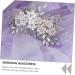 Ipetboom Pearl Hair Comb 1pc Bridal Headwear Crystal Pearl Bridesmaid The Flowers Hair Piece Silver Rhinestones - Buy Online on GoSupps.com