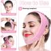 Airfish V Line Lifting Mask Double Chin Reducer with Chin Strap for Women Double Chin Eliminator Face Lift Chin Mask Lift Prevent Sagging V Shaped Slimmer (Pink) - Buy Online on GoSupps.com