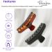 Parcelona French Salon Tortoise Shell Hair Claw Clips- Set of 4 - Buy Online on GoSupps.com