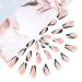 Brishow Pink Press-On Nails | Long Ballerina Acrylic Fingernails for Women & Girls - 24 Pieces - Buy Online on GoSupps.com