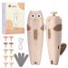 Baby Nail File Trimmer Electric Lictin 15 in 1 Safe Baby Nail File with 10 Grinding Heads Whisper Quiet LED Light Electric Baby Nails Files for Baby Newborn Toddler Fingers&Toenails Kits Pink Camel 15 Piece Set