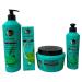 KeraGold Keragold Green Pack - Shower Shampoo 500 ml / Mask 500 ml / Serum 100 ml / Care Cream 200 ml (KG Keratin Conditioner - Aloe - Banana)