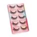 UAMOU Mink Eyelashes 10/50/100 Boxes Wispy 3D Mink Lashes Makeup Natural Long Volume False Eyelashes Bulk Faux Cils Custom Cheerfully (Color : 5 Pairs X15CS Size : 50 Boxes)