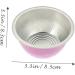 Minkissy 40pcs Aluminum Foil Wax Melting Bowls - Hair Removal Accessories Pink 8.3x8.3cm - International Shipping Available - Buy Online on GoSupps.com