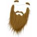 Generic False Beard And Eyebrow Set Costume Fake Mustaches for Carnival Holiday - Buy Online on GoSupps.com