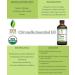 SVA Organics Citronella Essential Oil USDA Organic 4 Oz - Pure & Natural Therapeutic Grade Oil for Skin, Body, Diffuser & Candle Making - Buy Online on GoSupps.com
