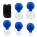 Tbusingoto cupboards made of real glass 5-series set suction ball 25-35-45-55-65mm for professional medical fireless cupping cupping glass cupping glass (blue)