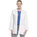 Cherokee Professionals Women Scrubs Lab Coats 32 Snap Front 1369 X-Small White