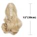 SEGO 30 cm Ponytail Hair Extension - Bleach Blonde Synthetic Braid with Butterfly Bracket | International Shipping - Buy Online on GoSupps.com