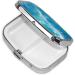 Tropical Ocean Beach Theme 2 Compartment Pill Case | Cute Travel Pill Box & Organizer for Purse | Perfect Gift - Buy Online on GoSupps.com