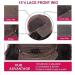 Short Brazilian Real Hair Lace Front Wig - Wavy 10 Inch Black Wig for Women - 150% Density - Buy Online on GoSupps.com