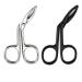 Eyebrow Tweezers Stainless Steel Scissors Tweezers Clip Face Hair Eyebrow Removal Tool 2 PCS