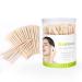 Elitehood 400 Pack Waxing Sticks Small Eyebrow Wax Sticks Wax Spatulas Small Wooden Waxing Applicator Sticks for Eyebrows & Face Hair Removal Sticks, Storage Containers Bundled
