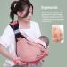 HINATAA Breathable Baby Sling | Adjustable Baby Carrier Wrap | Quick Dry & Thick Shoulder Straps | 0-36 Months (Pink A) - Buy Online on GoSupps.com