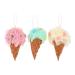 FRCOLOR 3pcs Ice Cream Bath Ball Exfoliating Sponge Luffa Bathing Loofah Scrubber Loufa Puff Scrubber Loufas Shower Sponge Loofah Mesh Bath Sponge Swirl Accessories Toddler Child