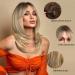 Esmee 16 Inch Ombre Straight Hair Wigs for Women | Black to Blonde Synthetic Heat-Resistant Wigs with Ponytail - Buy Online on GoSupps.com