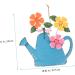Zerodeko Floral Decor Pendant Art Decorative Backyard Ornament Iron Flower Pastoral Front Courtyard Novel Wall Yard Blue 28x27.5cm - Buy Online on GoSupps.com
