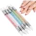 Changor Nail Art Dotting Tools | 5-Piece Brush Set for Magical Mirror Manicure | Kieselgel & Silikon Double-Ended Pens - Buy Online on GoSupps.com