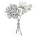Pin Jewelry Gifts for Women Ladies Fashion Accessories Ladies Elegant Crystal Spring Flower Brooch Wedding Party Brooch Flower Shaped Brooch Brooches & Pins - Buy Online on GoSupps.com