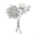 Pin Jewelry Gifts for Women Ladies Fashion Accessories Ladies Elegant Crystal Spring Flower Brooch Wedding Party Brooch Flower Shaped Brooch Brooches & Pins
