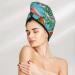 Buy Tropical Jungle Flamingo Microfiber Hair Towel | Soft Super Absorbent Quick Dry Wrap for Long Curly Thick Hair - Ideal for Women - Buy Online on GoSupps.com