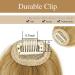 Clip-in Wispy Bangs Hair Extension - Real Human Hair, Ash Blonde Fringe for Women - Buy Online on GoSupps.com